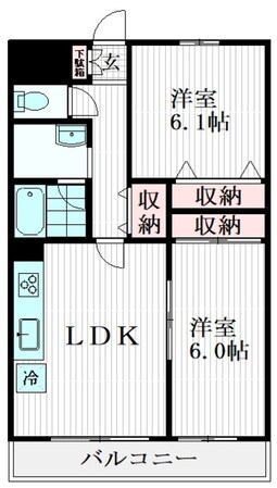 ユニーグレイスの物件間取画像